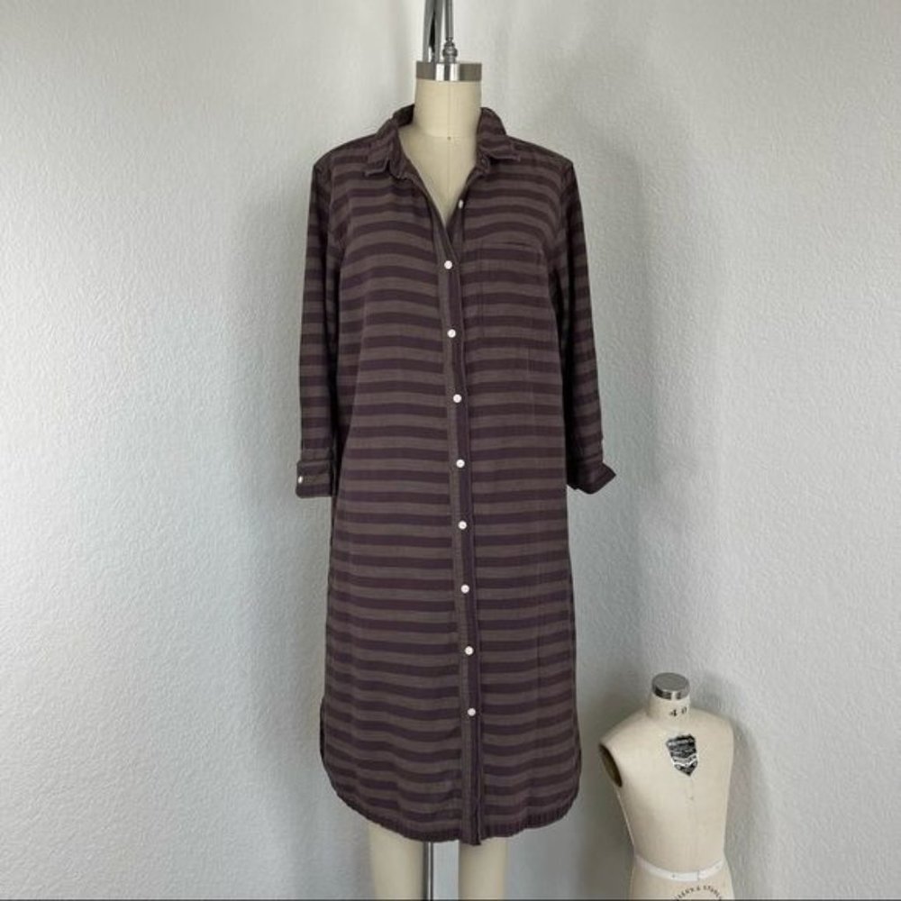 GAP Maternity Striped Shirt Dress